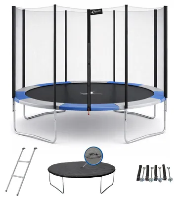 Produktbild von KANGUI - Trampolin Ø 360cm mit Leiter, Abdeckung und Verankerungsset - RALLI 360