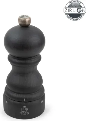 Produktbild von PEUGEOT Salzmühle PARIS 12cm Graphit Grau Buchenholz uSelect Zirkonia-Mahlwerk