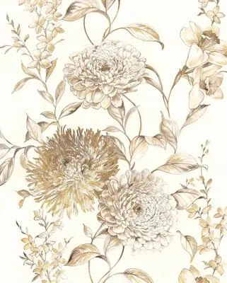 Produktbild von Fototapete Vlies P267-VD2 Vintage Chrysanthemum 2-tlg. 200 x 250 cm