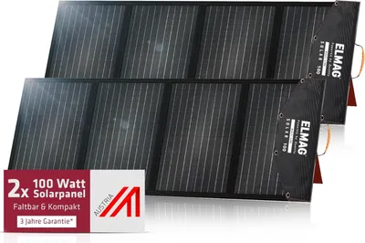 Produktbild von Faltbares Solarpanel SOLAR 100 DUO - monokristallin