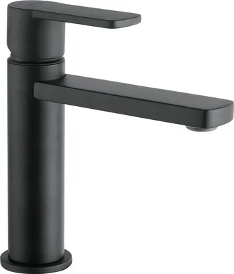 Produktbild von Waschtischarmatur Glam Armatur - moderner Wasserhahn Bad druckfest, schwarz matt