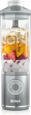 Obrázek produktu pro Ninja BC251EUSL, Přenosný mixér, 0,57 l, Drcení ledu, Stříbrná, Průhledná