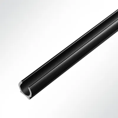 Produktbild von Lysel® Kederschiene Kederleiste schwarz 90° Nut 10mm Öffnungsbreite 3,7mm für Keder 5-9mm L: 1m