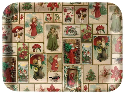 Immagine prodotto di Vassoio di legno Collage di Natale