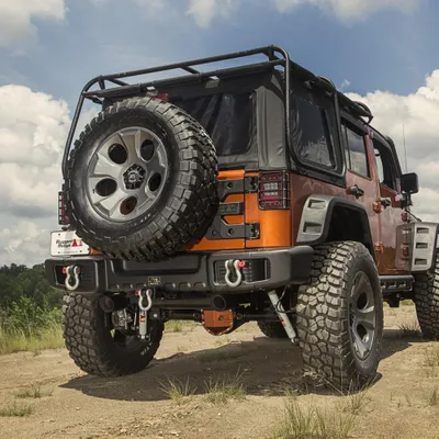 Obrázok produktu pre Spartacus Zadný nárazník Rugged Ridge Oceľový nárazník Jeep Wrangler JK 07-18