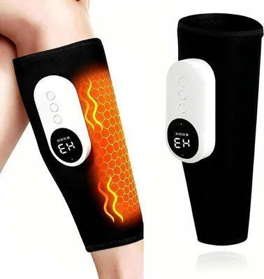 Productafbeelding van Luchtcompressie Massager - Been en Voet - Spierontspanning Bevorderen - Met Verwarmingsfunctie - 3 Intensiteiten - Grijs