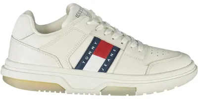 Produktbild von Damen Weiße Sportschuhe mit Schnürsenkeln - Kontrast & Druck Design