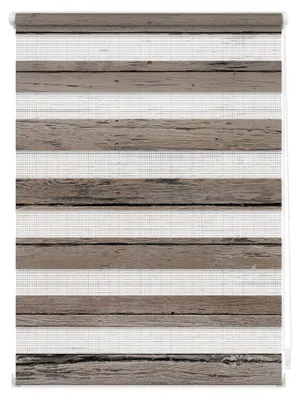 Produktbild von Lichtblick Doppelrollo blickdicht ohne Bohren Braun 60 cm x 150 cm (B x L)