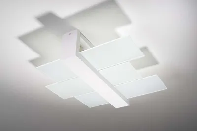 Obrázok produktu pre Stropné svietidlo FENIKS 2 biele 2xE27 15W drevo/sklo 12x43x43cm Sollux Lighting