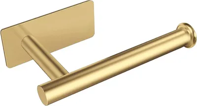 Produktbild von Goldene Toilettenpapierhalter Wandmontage - Selbstklebend und Edelstahl - Badezimmer Zubehör