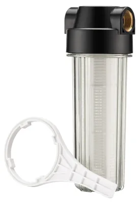 Image de Filtre pré-filtre Naturewater de 10 pouces avec cartouche filtrante en maille de 80 µ. Filtre à eau de 254 mm (10 pouces). Cartouche filtrante
