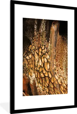 Produktbild von MuchoWow® Gerahmtes Poster Malerei - Abstrakt - Design 60x90 cm - Poster mit Schwarzem Bilderrahmen Wandposter Rahmen Foto Bilder - Dekoration - Wandposter Wohnzimmer - Hochwertig
