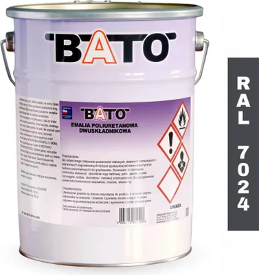 Zdjęcie produktu dla Dwuskładnikowa Emalia Poliuretanowa Grafit Ral 7024 A 4,8 L (4 L Farby + 0,8 L Utwardzacza)