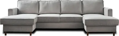 Produktbild von Best Mobilier Jake, Ecksofa, Grau, 7 Sitz(e), Jake, Samt, Holz