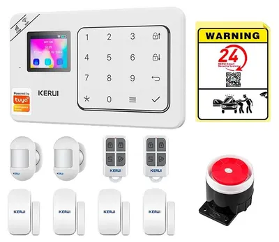 Produktbild von Alarmsystem, drahtlose Steuerung, Sprachassistentenkompatibilität, Alarmset 7, EU-Stecker-f