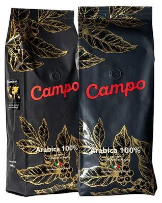 Produktbild von Campo Caffè - 100 Prozent Arabica Kaffeebohnen 2 kg - Italienischer Espresso Dolce und Aromatico