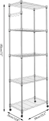 Image de Système de rangement en acier à 3 étages