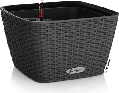 Obrázek produktu pro Lechuza Samozavlažovací květináč Bacino Cottage, průměr 27 cm, antracitová