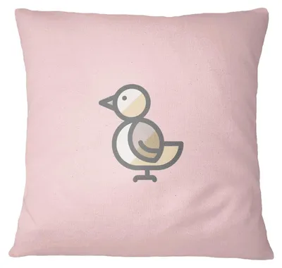 Kissenhülle 45x45 cm Polyester Lichtrosa mit Reißverschluss