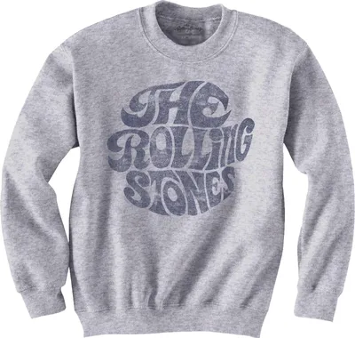 Produktbild von The Rolling Stones - "70s" Sweatshirt für Herren/Damen Uni RO654 (S) (Grau)