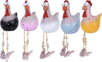 Produktbild von Keramik Huhn Gartendeko, Tierfigur Gartenstecker Keramikfigur Handarbeit Ornament, Gartendeko Huhn Deko,Handarbeit Gartenstatue Dekorative