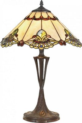 Casa Padrino Luxus Tiffany Tischleuchte Mehrfarbig Ø 40 x H. 60 cm - Luxus Qualität