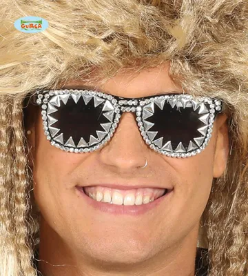 Produktbild von Rockerbrille  Punk Brille silber Partybrille
