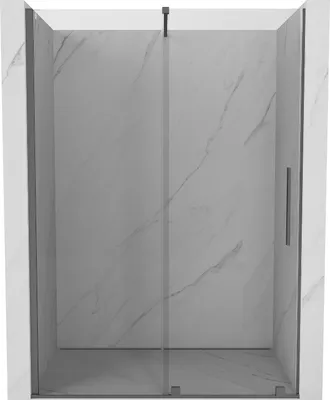 Immagine prodotto di Mexen Velar porta doccia scorrevole 130 cm, trasparente, gun metal - 871-130-000-01-95