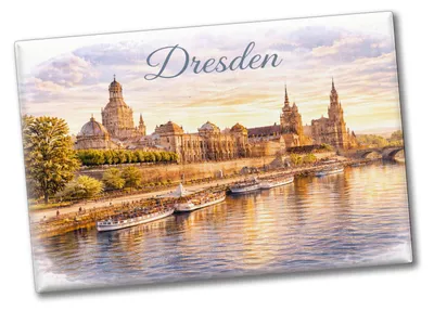 Produktbild von Dresden Souvenir Souvenir Magnet Skyline Elbe Altstadt Sachsen