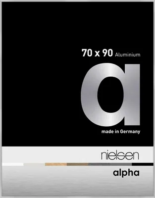 Produktbild von nielsen Aluminium Bilderrahmen Alpha, 70x90 cm, Silber Matt