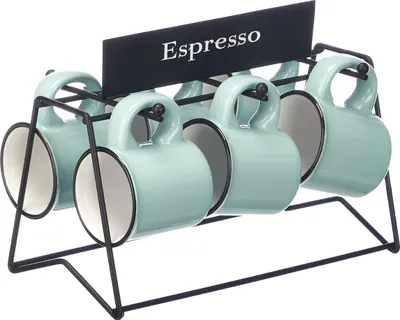 Obrázek produktu pro Šálky na espresso, 6 kusů, 100 ml, modré