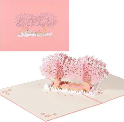 Produktbild von 3D Pop-Up Grußkarte Valentinstag und Jubiläum - mit Umschlag