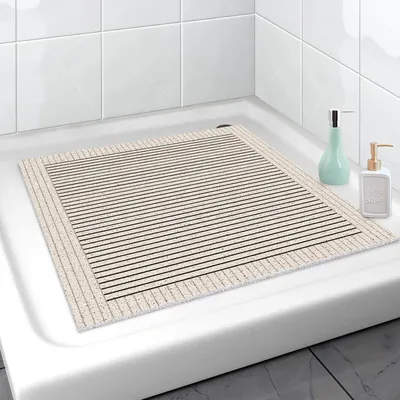 Produktbild von Duschmatte rutschfest 60x60 cm PVC Luffa Massage Komfort schnell trocknend