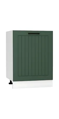 Produktbild von Spülenunterschrank - Küchenunterschrank - Arvion D60ZL P/L - Grün / Matt - 60 cm ohne  Arbeitsplatte küchenmöbel