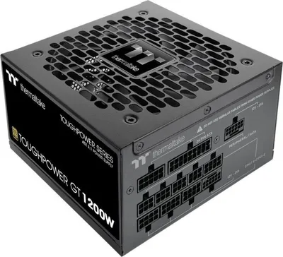 Obrázek produktu pro Počítačový napájecí zdroj Thermaltake Toughpower GT, 1200 W, 80+ Gold, ATX 3.1, plně modulární, PCI-E 5.1 12VHPWR, černý