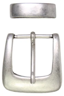 Produktbild von FRONHOFER Gürtelschnalle klassisch 3 cm altsilber, Dornschnalle