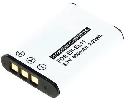 Produktbild von Akku für Olympus X 880 Li-Ion 3,7 Volt 600 mAh schwarz.