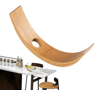 Image de Support en bois pour une bouteille de vin