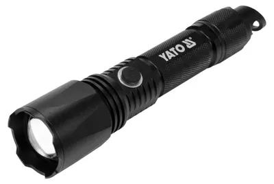 Zdjęcie produktu dla Yato YT-08559, Latarka ręczna, Czarny, Aluminium, Przyciski, IP64, LED