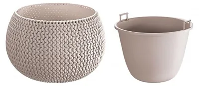 Produktbild von Prosperplast Splofy Bowl 29x29x19 Cm Blumentopf Beige Beige One Size