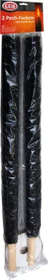 Produktbild von Gartenfackel 2er Set mit Handschutz Tropfschutz Pechfackeln 60 cm Dekofackeln