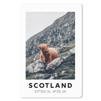 Produktbild von MuchoWow® Mauspad Mousepad Schottland - Schottische Highlander - Berge 40x60 cm - Mousepads - Maus Mat - Pad - Mausunterlage - Schreibtisch Accesoire