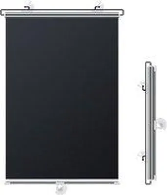 Produktbild von 2er-Set Rollos mit Saugnäpfen – 45 x 125 cm – verdunkelnd – teleskopisch – silber – für Zuhause, Reisen und Auto