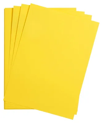 Immagine prodotto di Carta patinata Clairefontaine, formato A4, colore giallo, 25 fogli, grammatura 300g
