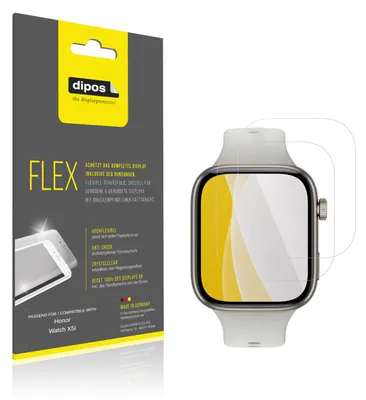 Immagine prodotto di 2x Pellicola protettiva per Honor Watch X5i, rivestimento al 100%, Protezione dipos Flex