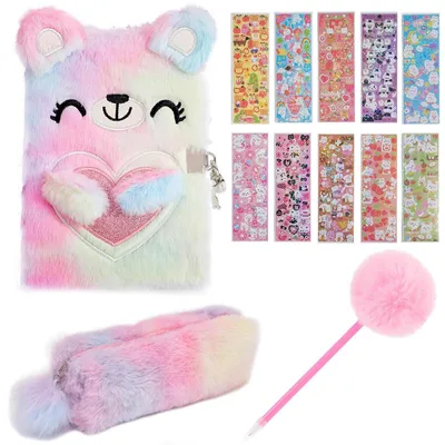 Image de Journal intime secret pour filles, avec cadenas et set de stylos