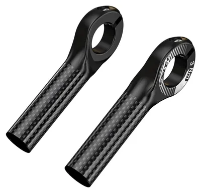 Image de TRANKIELO® - Poignées de guidon pour vélo en carbone + PC - 22,2 mm - Adaptées aux VTT et BMX - Durables et faciles à installer