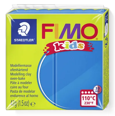 Produktbild von STAEDTLER FIMO kids 8030 ofenhärtende Modelliermasse Einzelprodukt, 42g, blau