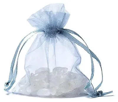 Produktbild von Organza Geschenkbeutel grau XS -- 7x9cm