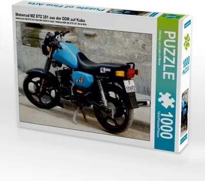 Produktbild von Calvendo Motorrad MZ ETZ 251 aus der DDR auf Kuba 1000 Teile Puzzle quer 640x480mm, von Löwis of Menar Henning; 7364064